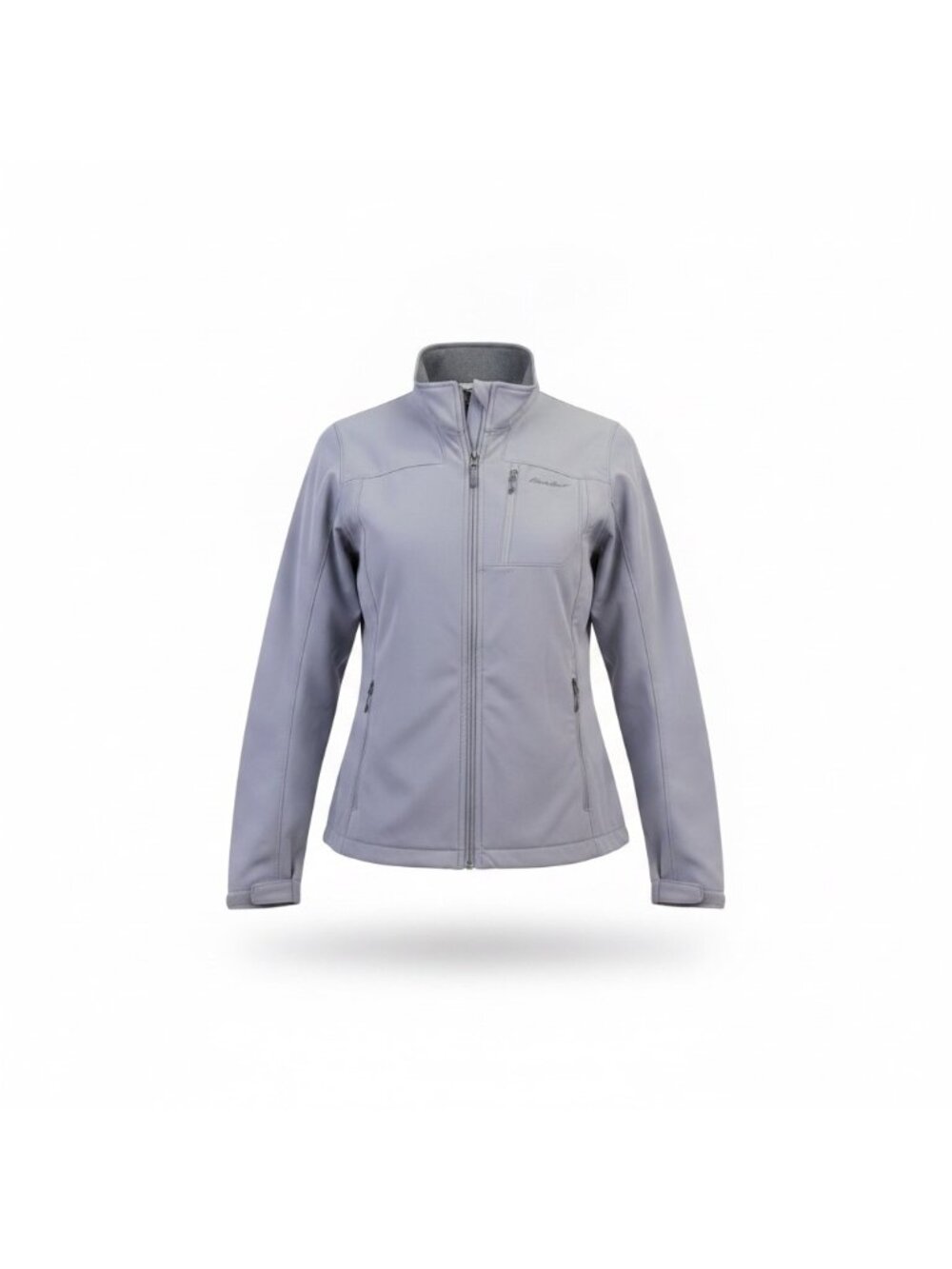 Eddie Bauer Mens Gray Fleece-Lined Softshell Jacket Lightweight Design Sz TXL